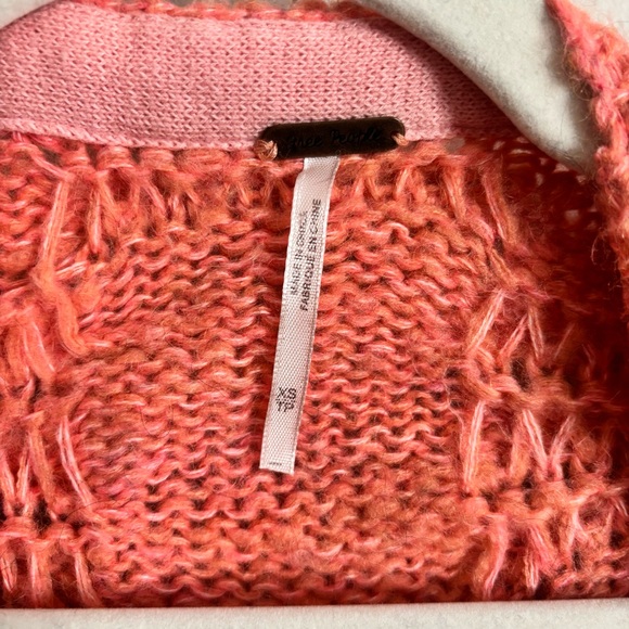 Free People Pink and Orange Cardigan - Picture 2 of 7